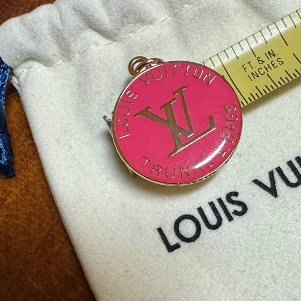 Louis Vuitton Pink and Gold Trunks & Bags Pendant with Dust Bag
